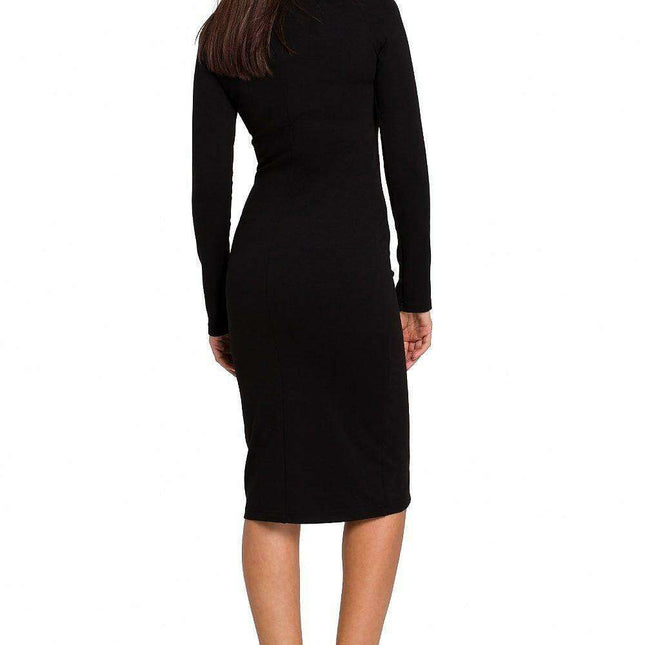 Chic Cotton Blend Midi Dress - Available in Sizes L to XXL for Effortless Style