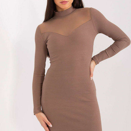 Chic Cotton Blend Midi Dress for Effortless Elegance