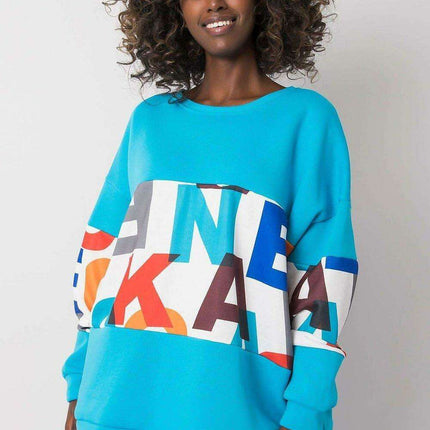 Chic Cotton Blend Women's Casual Pullover Sweatshirt - Très Elite