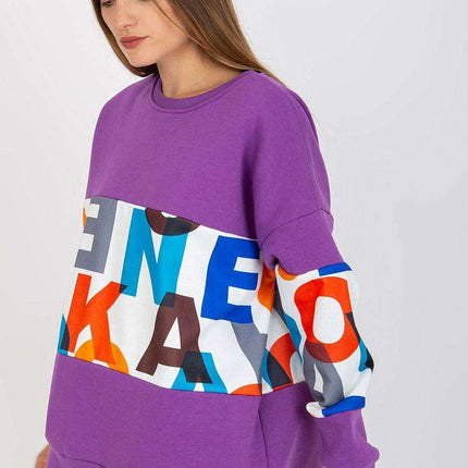 Chic Cotton Blend Women's Casual Pullover Sweatshirt - Très Elite