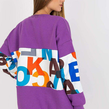 Chic Cotton Blend Women's Casual Pullover Sweatshirt - Très Elite