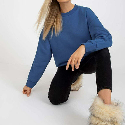 Chic Cotton Blend Women's Relaxed Fit Sweatshirt - Très Elite