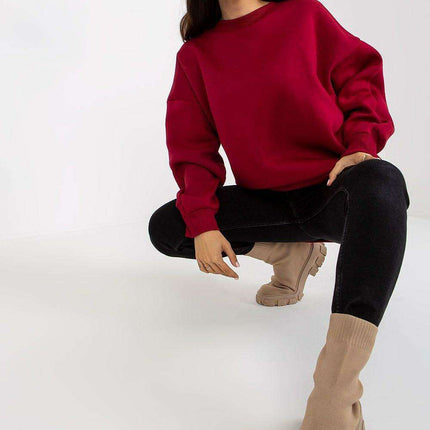 Chic Cotton Blend Women's Relaxed Fit Sweatshirt - Très Elite