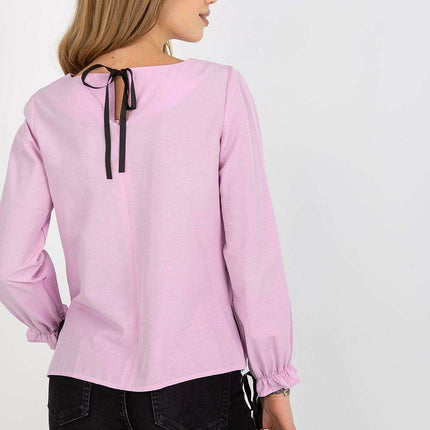 Chic Cotton Blouse with Exquisite Lace Details - Très Elite