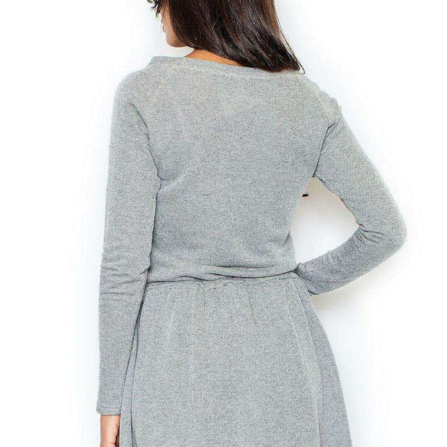 Chic Cotton Boat Neck Daydress - Effortless Style
