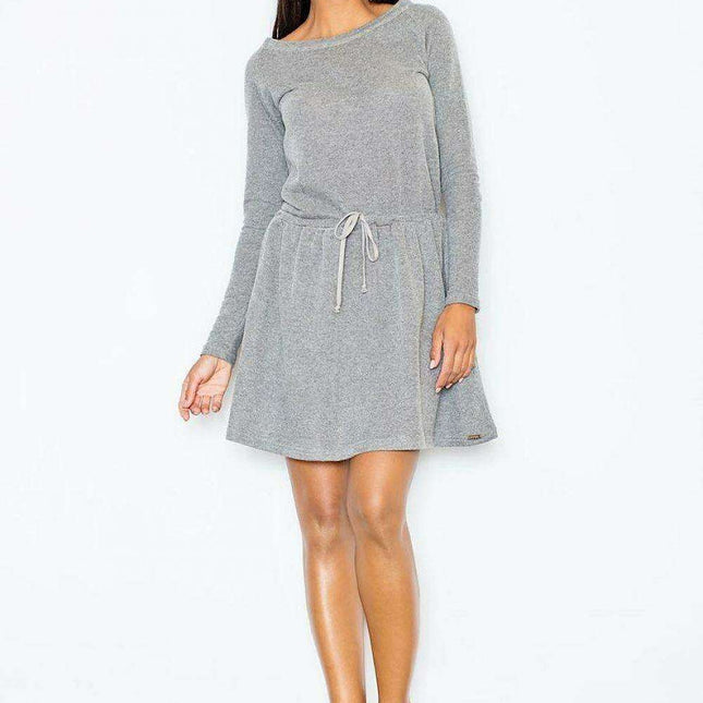 Chic Cotton Boat Neck Daydress - Effortless Style