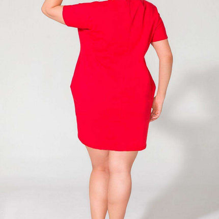 Chic Cotton Daydress with Edgy Raw Edge Accents - Très Elite