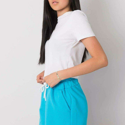 Chic Cotton Elastic Waist Paris Shorts For Women Summer - Très Elite