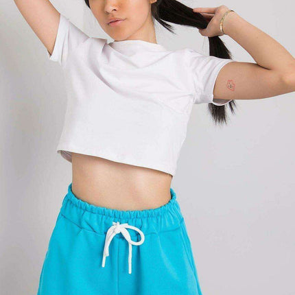 Chic Cotton Elastic Waist Paris Shorts For Women Summer - Très Elite