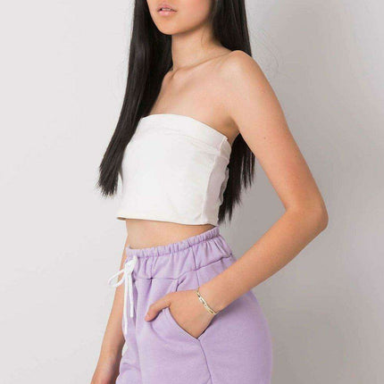 Chic Cotton Elastic Waist Paris Shorts For Women Summer - Très Elite