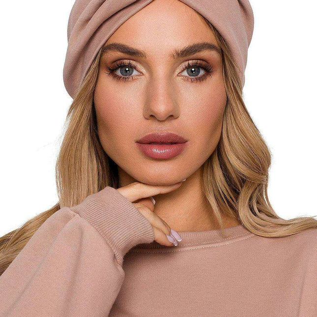 Chic Cotton Knit Turban Cap