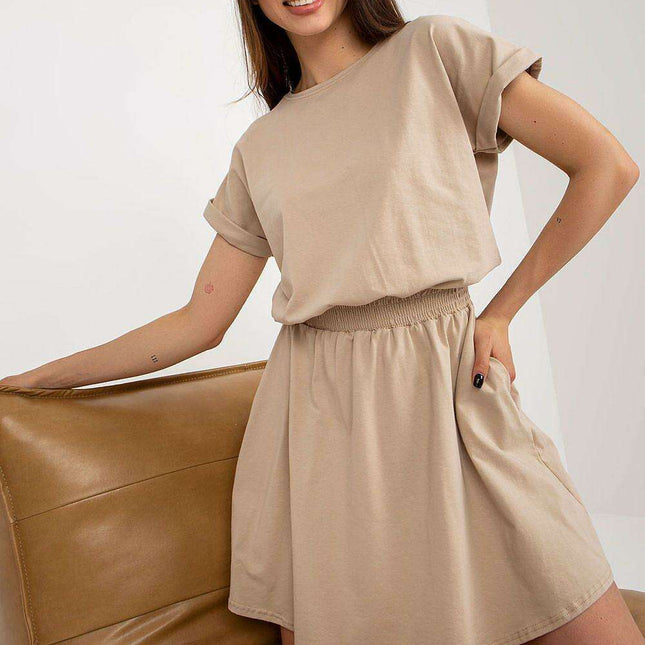 Chic Cotton Midi Dress With Parisian Flair For Summer