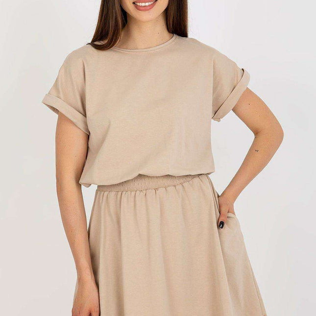 Chic Cotton Midi Dress With Parisian Flair For Summer