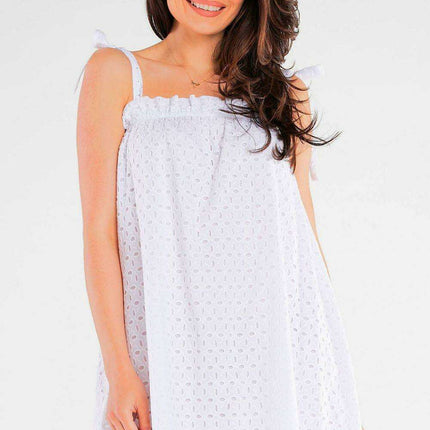 Chic Cotton Pleated Flare Day Dress - Très Elite