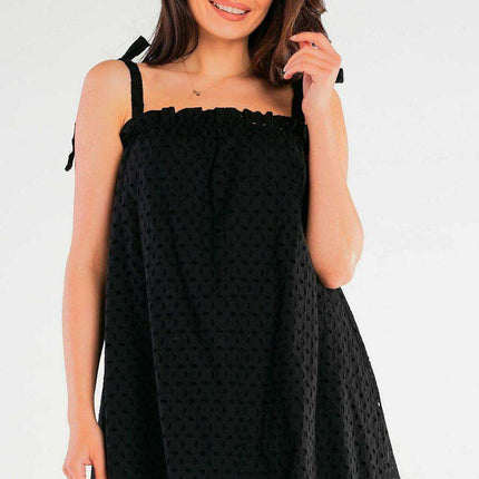 Chic Cotton Pleated Flare Day Dress - Très Elite
