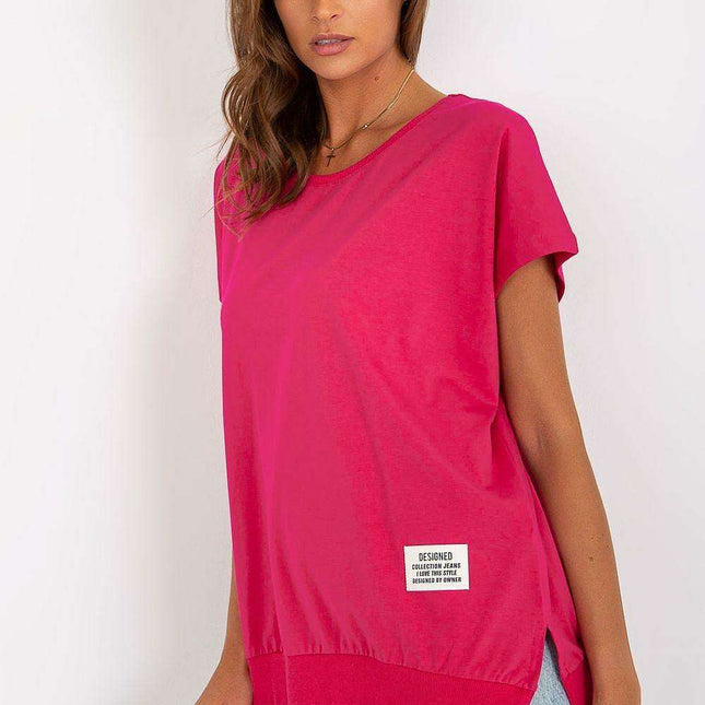 Chic Cotton-Spandex Blend Blouse