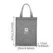 Gray L Lunch Bag