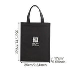Black L Lunch Bag