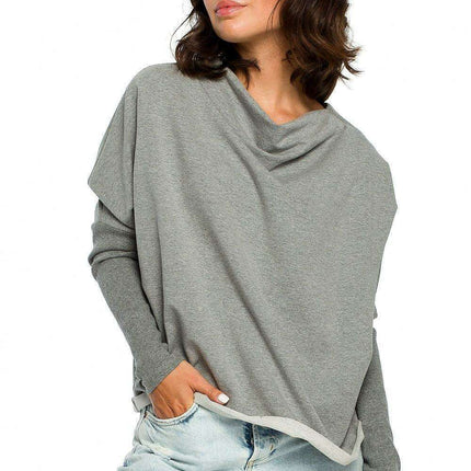 Chic Cozy Cotton Blend Women's Sweatshirt by BeWear - Très Elite
