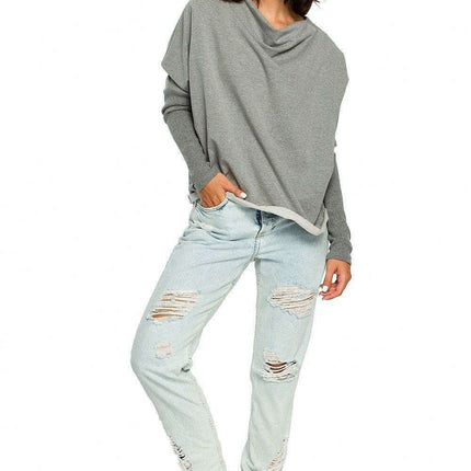 Chic Cozy Cotton Blend Women's Sweatshirt by BeWear - Très Elite