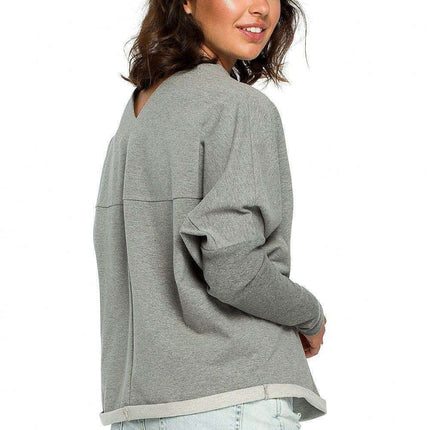 Chic Cozy Cotton Blend Women's Sweatshirt by BeWear - Très Elite