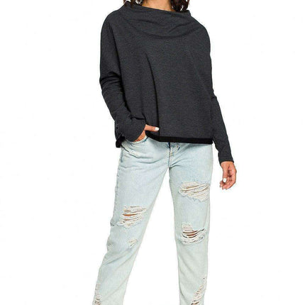 Chic Cozy Cotton Blend Women's Sweatshirt by BeWear - Très Elite