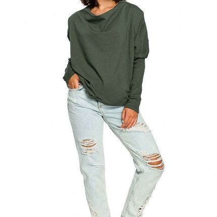 Chic Cozy Cotton Blend Women's Sweatshirt by BeWear - Très Elite