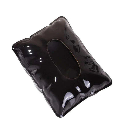 Chic Cream Ceramic Tissue Holder with Hidden Drawer - Très Elite