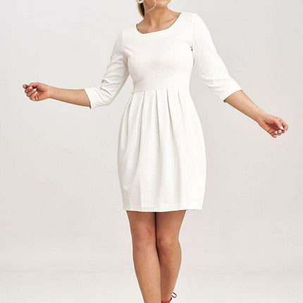 Chic Crease Detail Midi Dress - Très Elite