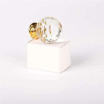 Chic Crystal Ball Glass Cabinet Knobs - Stylish Hardware for Home Décor Enhancement..