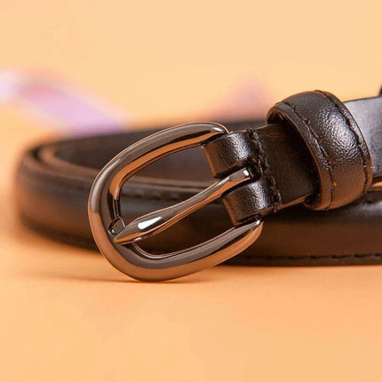 Chic Customizable Cowhide Women's Belt - Premium Quality and Style in 3 Gorgeous Colors - Très Elite