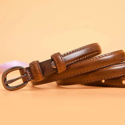 Chic Customizable Cowhide Women's Belt - Premium Quality and Style in 3 Gorgeous Colors - Très Elite