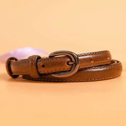Chic Customizable Cowhide Women's Belt - Premium Quality and Style in 3 Gorgeous Colors - Très Elite