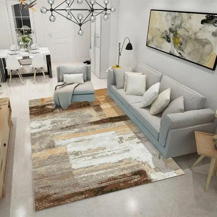 Chic Customizable Geometric Jacquard Area Rug for Stylish Home Interiors