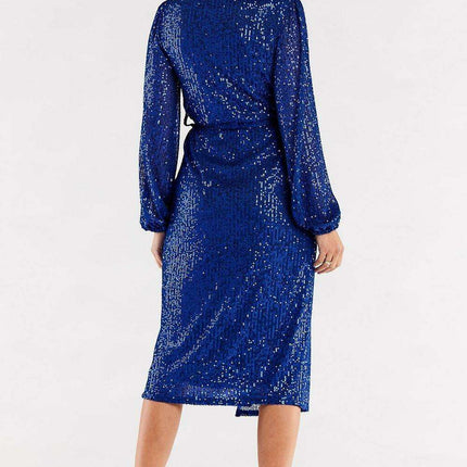 Chic Customizable Polish Envelope Wrap Dress with Side Ties - Très Elite