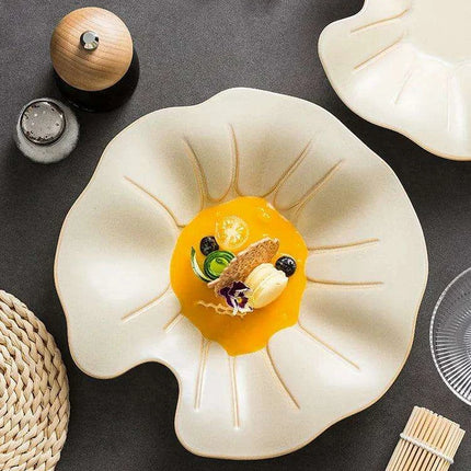 Chic Deep Ceramic Serving Bowl for Gourmet Meals and More - Très Elite