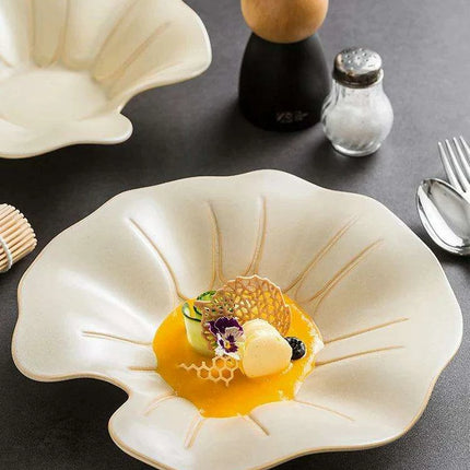Chic Deep Ceramic Serving Bowl for Gourmet Meals and More - Très Elite