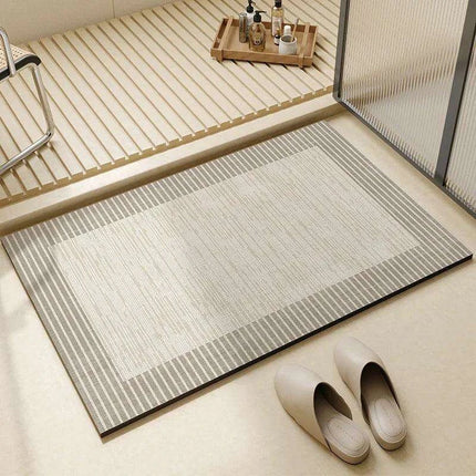 Chic Diatomite Bath Mat Set - Stylish Water-Absorbing Toilet Ensemble- Très Elite- Très Elite