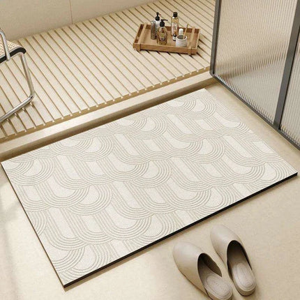 Chic Diatomite Bath Mat Set - Stylish Water-Absorbing Toilet Ensemble- Très Elite- Très Elite