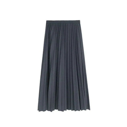 Chic Draped A-Line Skirt for Women - Essential Solid Color Styles for Spring/Summer 2023 - Très Elite