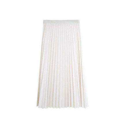 Chic Draped A-Line Skirt for Women - Essential Solid Color Styles for Spring/Summer 2023 - Très Elite
