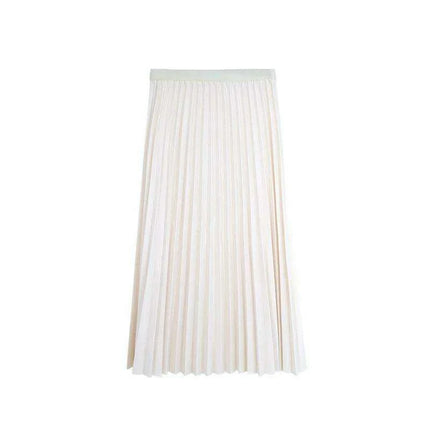 Chic Draped A-Line Skirt for Women - Essential Solid Color Styles for Spring/Summer 2023 - Très Elite
