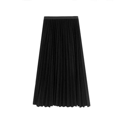 Chic Draped A-Line Skirt for Women - Essential Solid Color Styles for Spring/Summer 2023