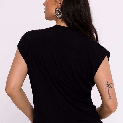 Chic Draped Knit Blouse - Très Elite