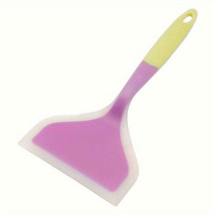 Chic Dual-Tone Silicone Turner - Non-Stick Kitchen Essential for Effortless Cooking and Baking - Très Elite