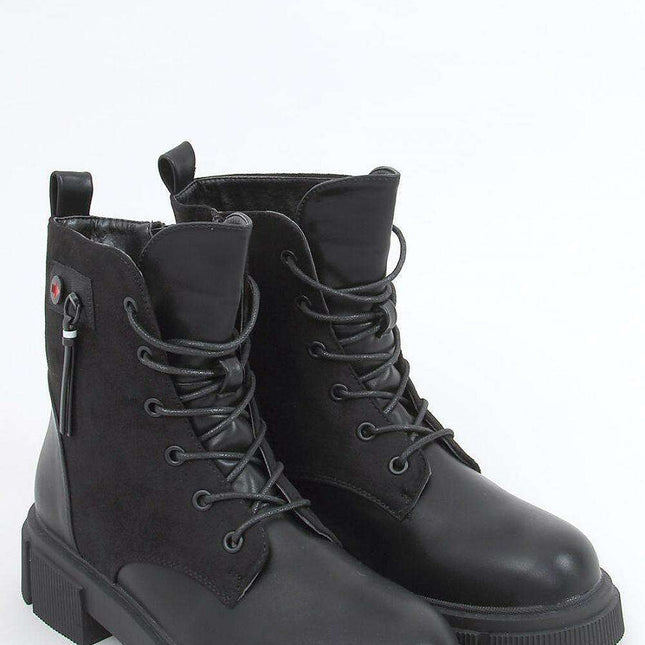 Chic Eco-Friendly Lace-Up Boots Model 160287