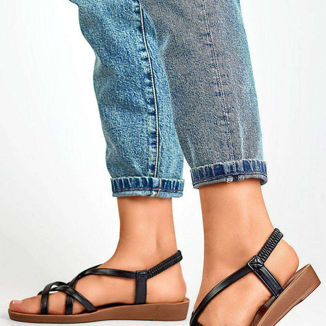 Chic Eco-Friendly Slip-On Summer Sandals - Très Elite
