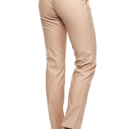 Chic Eco-Friendly Straight Leg Trousers with Practical Side Pockets - Model 35780 Moe for Women