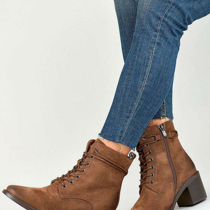 Chic Eco-Friendly Suede Ankle Heels - Très Elite