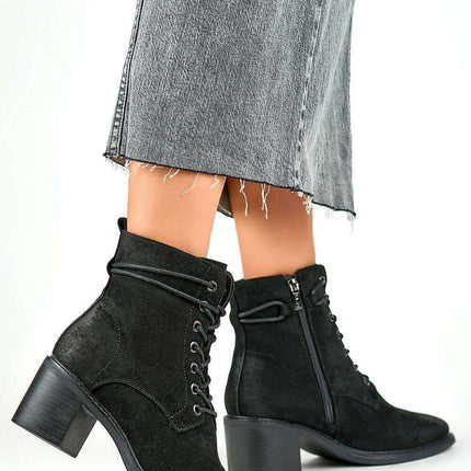 Chic Eco-Friendly Suede Ankle Heels - Très Elite